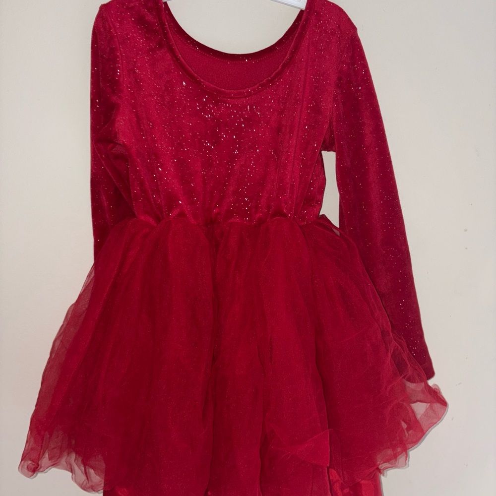 Sparkling Red Tulle Dress